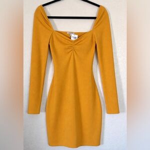 Charlotte Russe Mustard Yellow Mini Dress